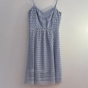 J. Crew lace sleeveless midi dress